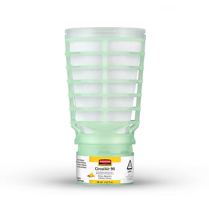 Rubbermaid Commercial CirculAir 90 Solid Air Freshener & Deodorizer Refill, Citrus Scent, 6/Carton (FG402113)