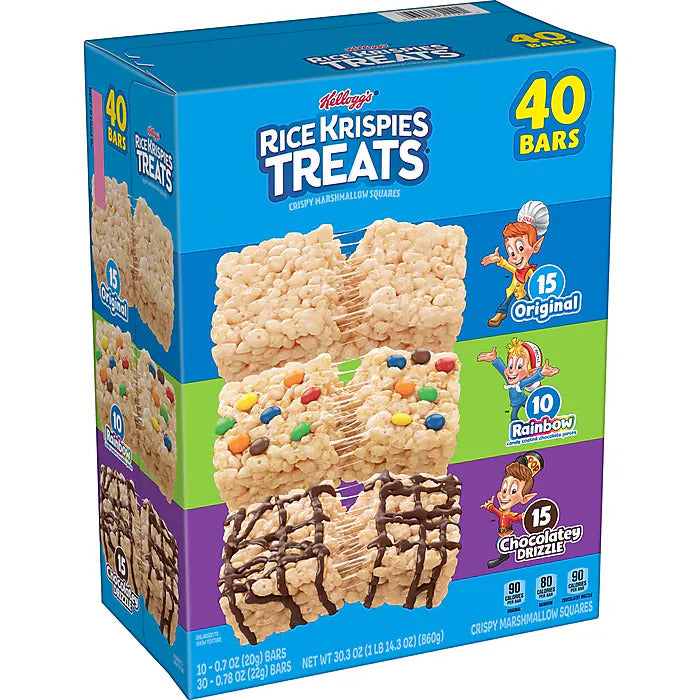 Rice Krispies Treats Variety Pack, 40 Bars/Box (KEE31129)