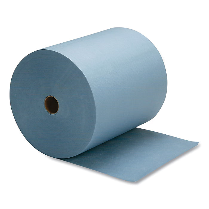 AbilityOne Fiber Cleaning Towel, Shop, 10.75" x 10.75", Blue, 472 Sheets/Roll