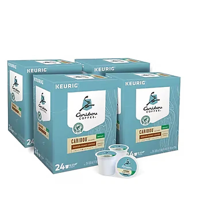 Caribou Blend Decaf Coffee Keurig® K-Cup® Pods, Medium Roast, 96/Carton