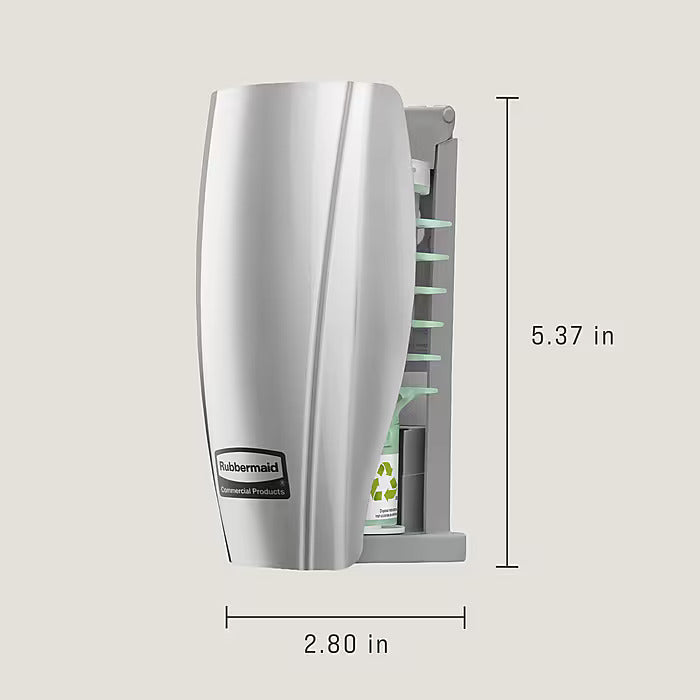 Rubbermaid Commercial CirculAir 90 Solid Air Freshener Dispenser, Chrome (1793548)