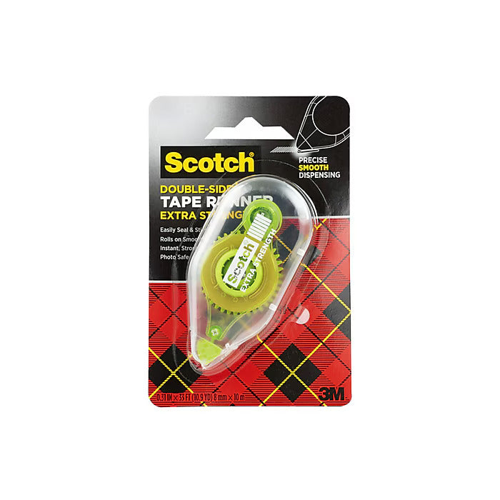 Scotch Extra Strength Adhesive Roller, 3/8" x 396"