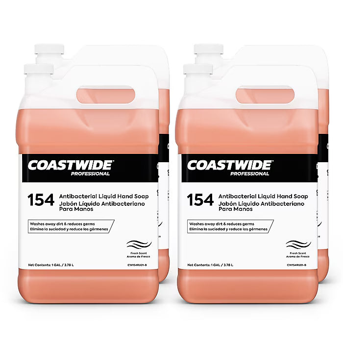 Coastwide Professional Antibacterial Liquid Hand Soap, 1 Gal., Fresh Scent, 4/Carton