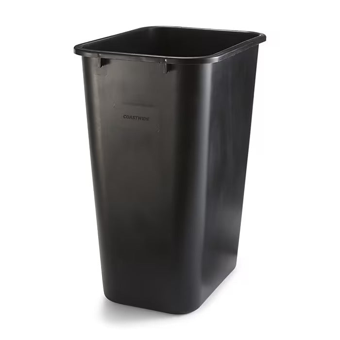Coastwide Professional Indoor Trash Can Without Lid, Soft Molded Plastic, 10.25 Gallon