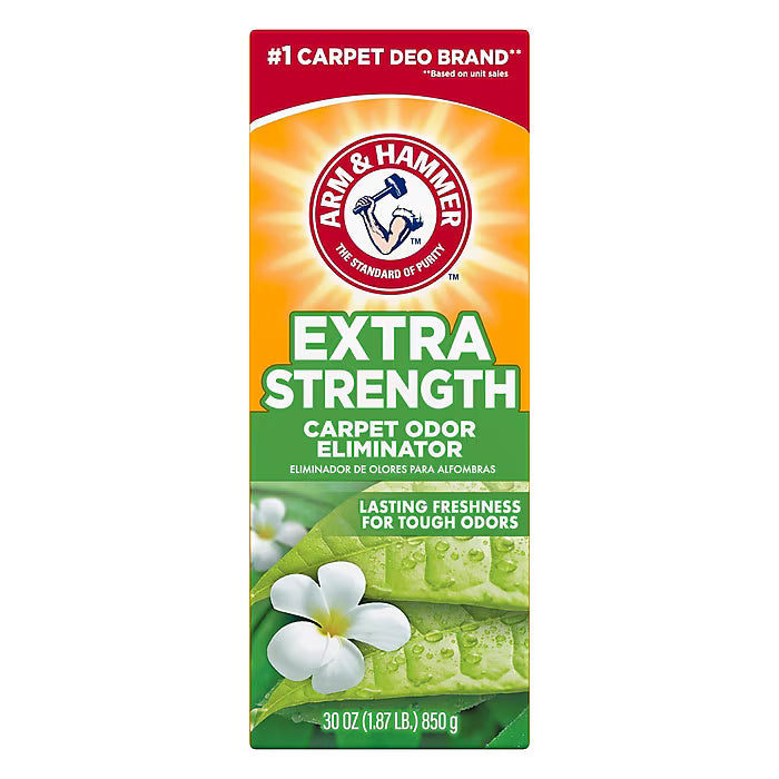 Arm & Hammer Deodorizing Carpet Cleaning Powder, Fresh, 30 oz Box, 6/Carton