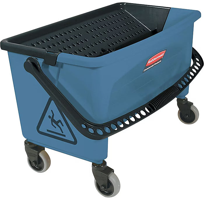 Rubbermaid Microfiber Finish Bucket, 27 gal, Blue