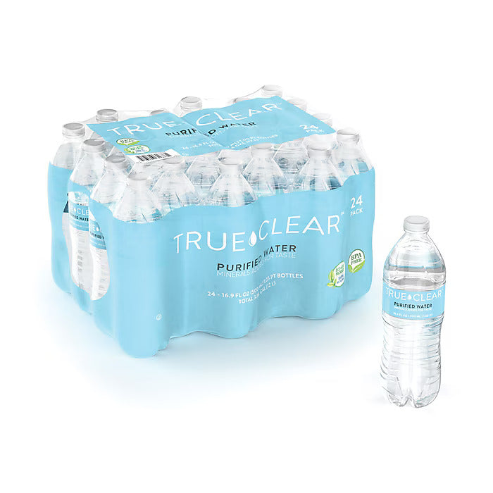 True Clear™ Purified Water, 16.9. oz., 24 Bottles/Carton