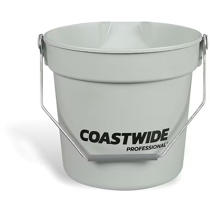 Coastwide Professional™ Plastic Bucket, 10 Quart, Gray