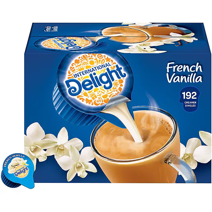 International Delight French Vanilla Liquid Creamer, 0.44 oz., 192/Carton