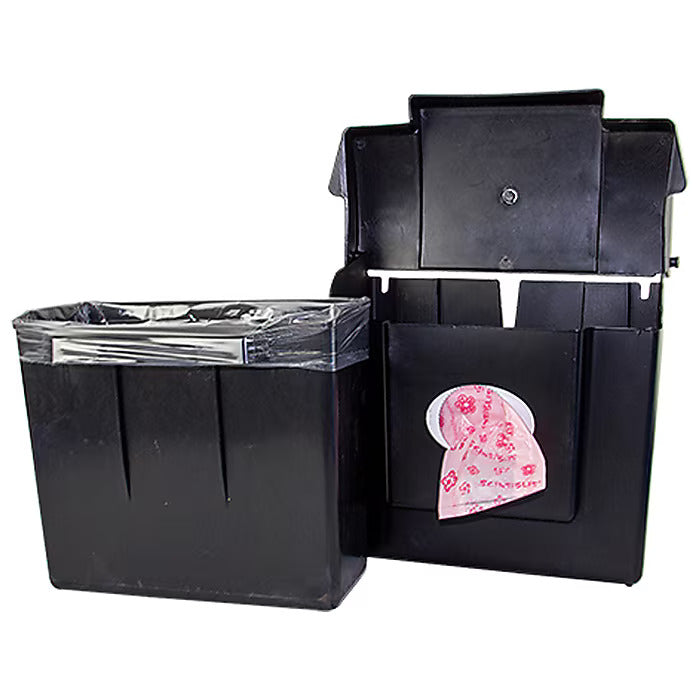 HOSPECO Scensibles Plastic Sanitary Receptacle, Matte Black (CDB)