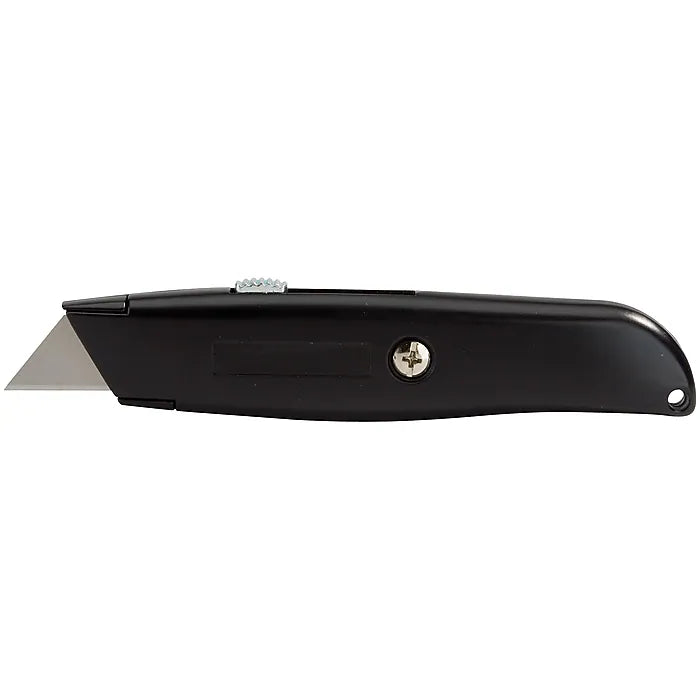 Staples Heavy-Duty Retractable Knife, Black