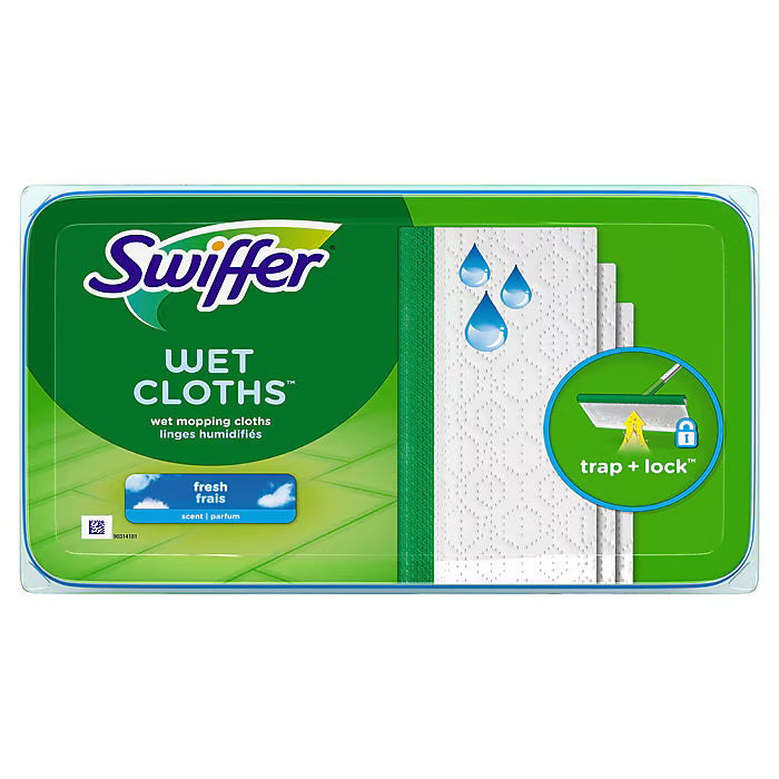 Swiffer Sweeper Wet Floor Mop Refills, 24/Box